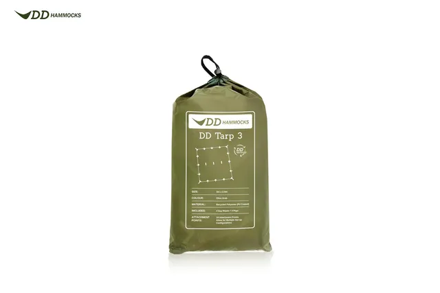 DD Hammocks Tarp 3 bâche recyclée 3x2,9 m olive