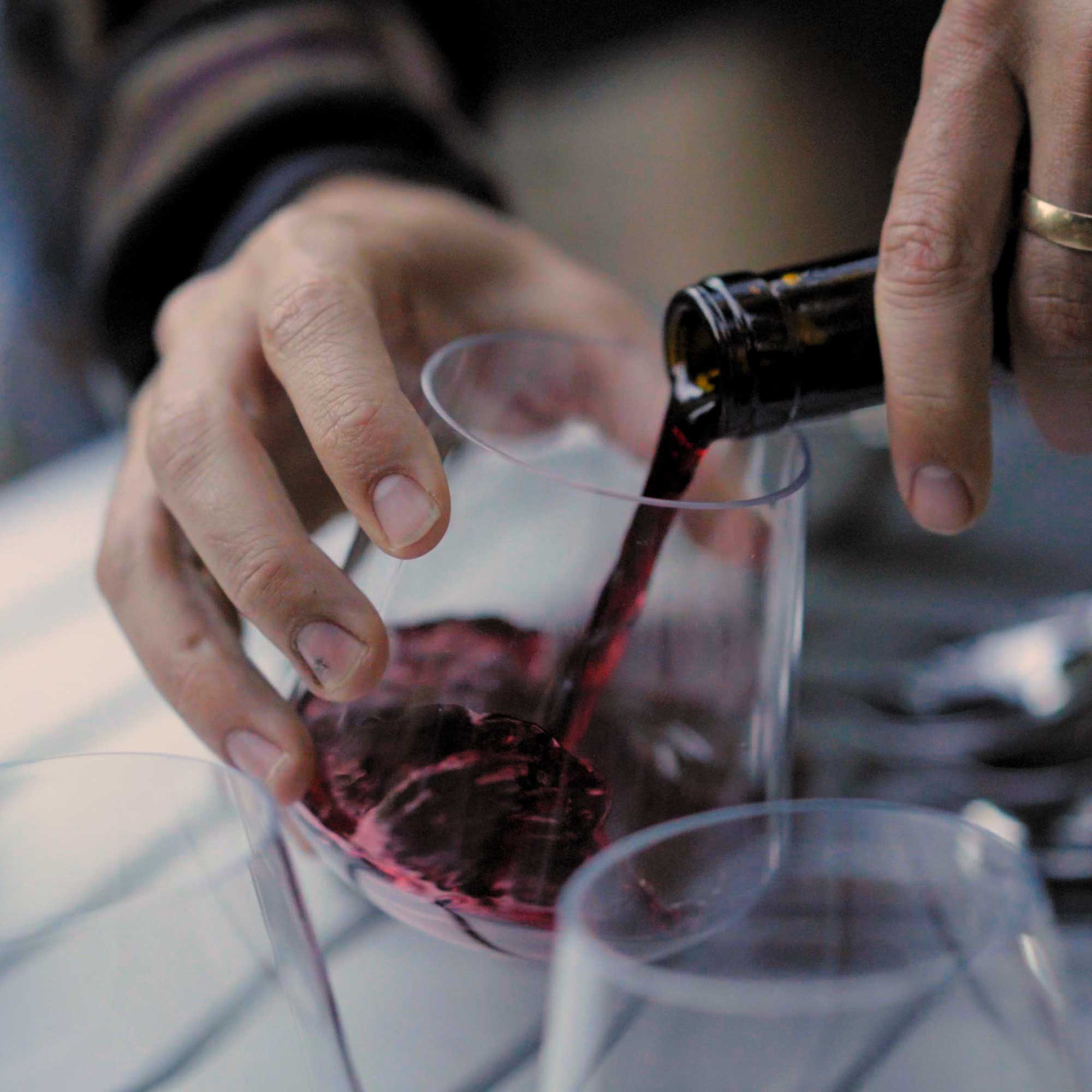 GSI Camping verre à vin sans pied rouge