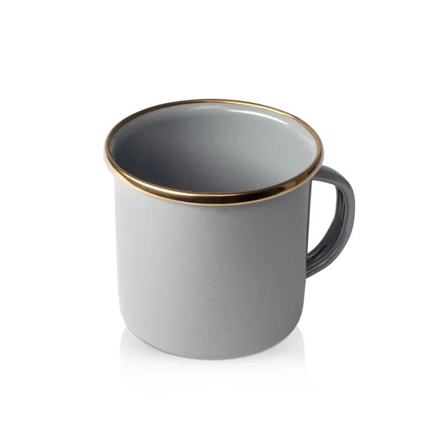 GSI Enamelware Mesa tasse email grise 12 oz