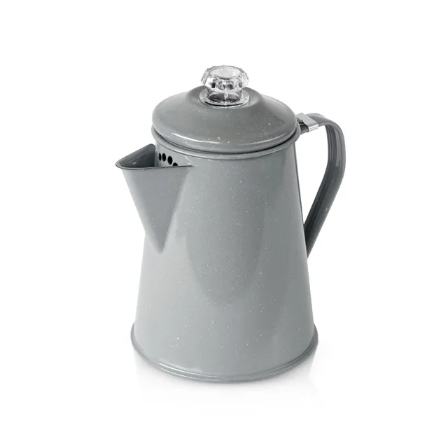 GSI Mesa percolateur émail 8 tasses gris Earl Grey