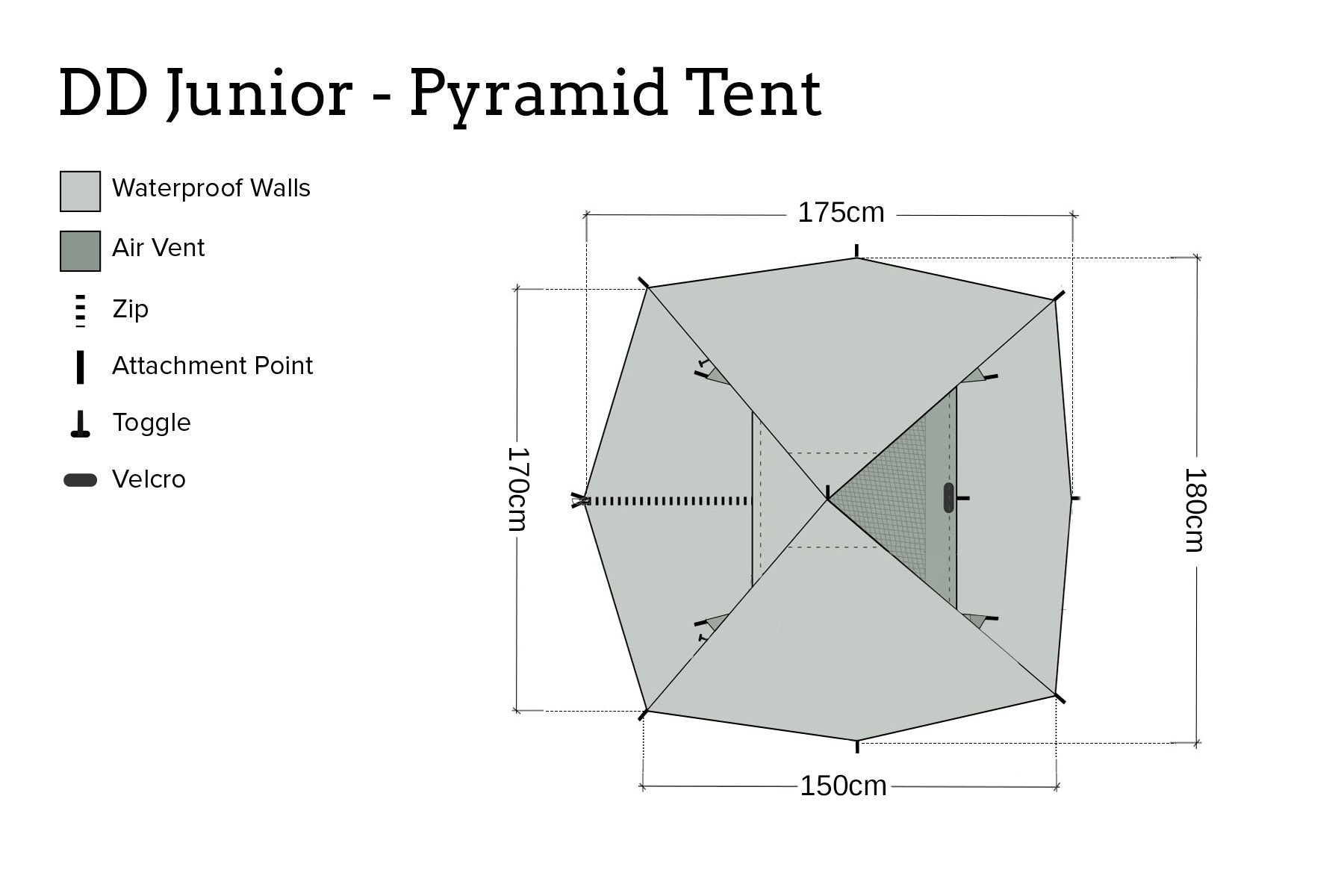 DD Junior Pyramid tente enfant SuperLight moins 400 g