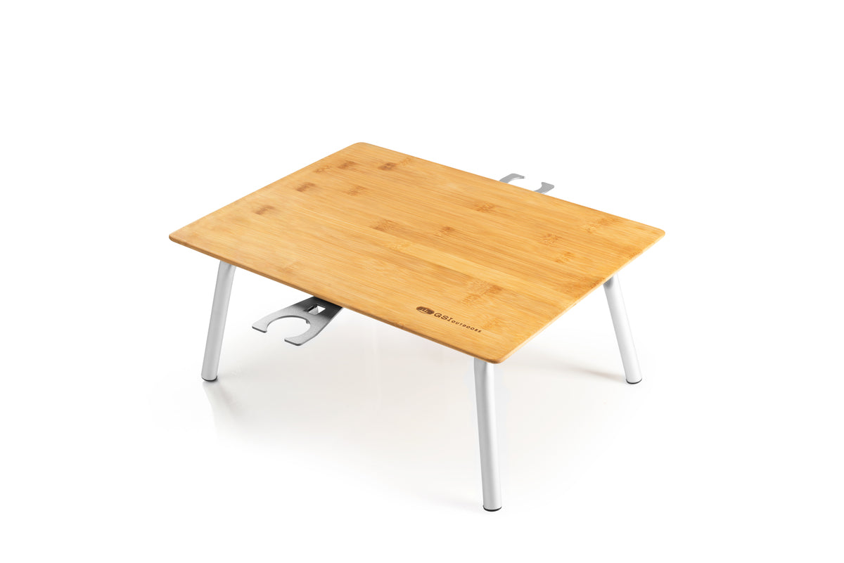 GSI Rakau table pique-nique bambou pliante porte-verres