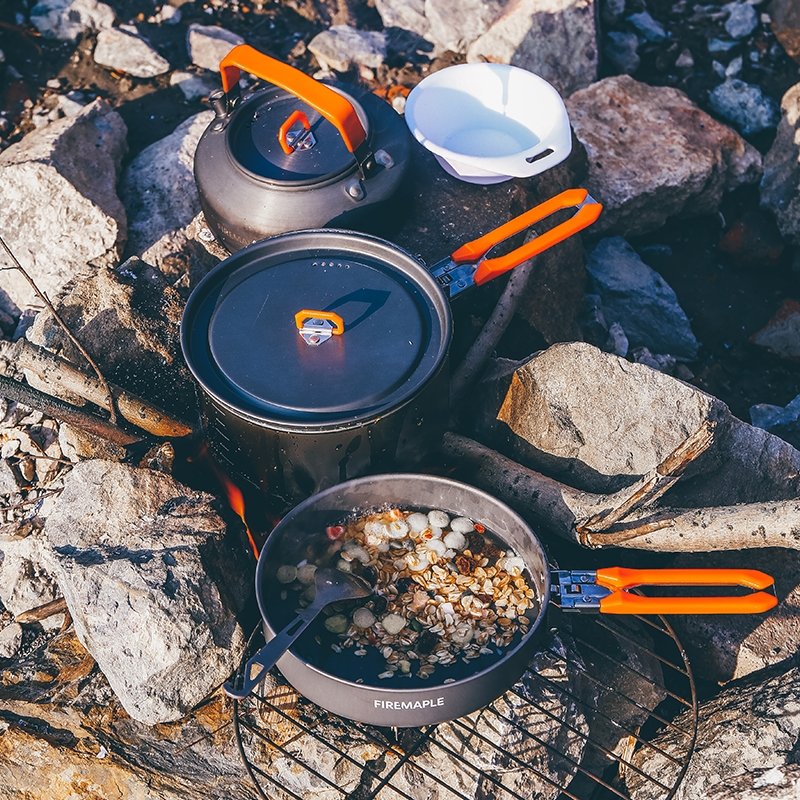 FireMaple Feast 2 set popote alu 2 personnes Orange