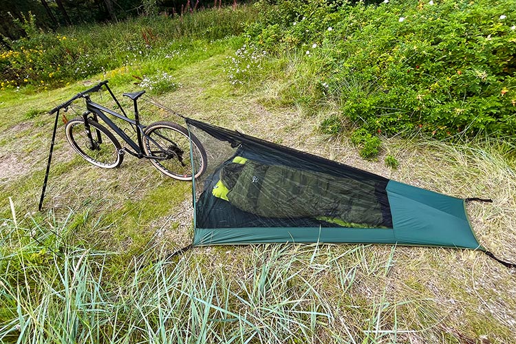 DD SuperLight Tente mesh Bikepacker 1 place anti-insectes