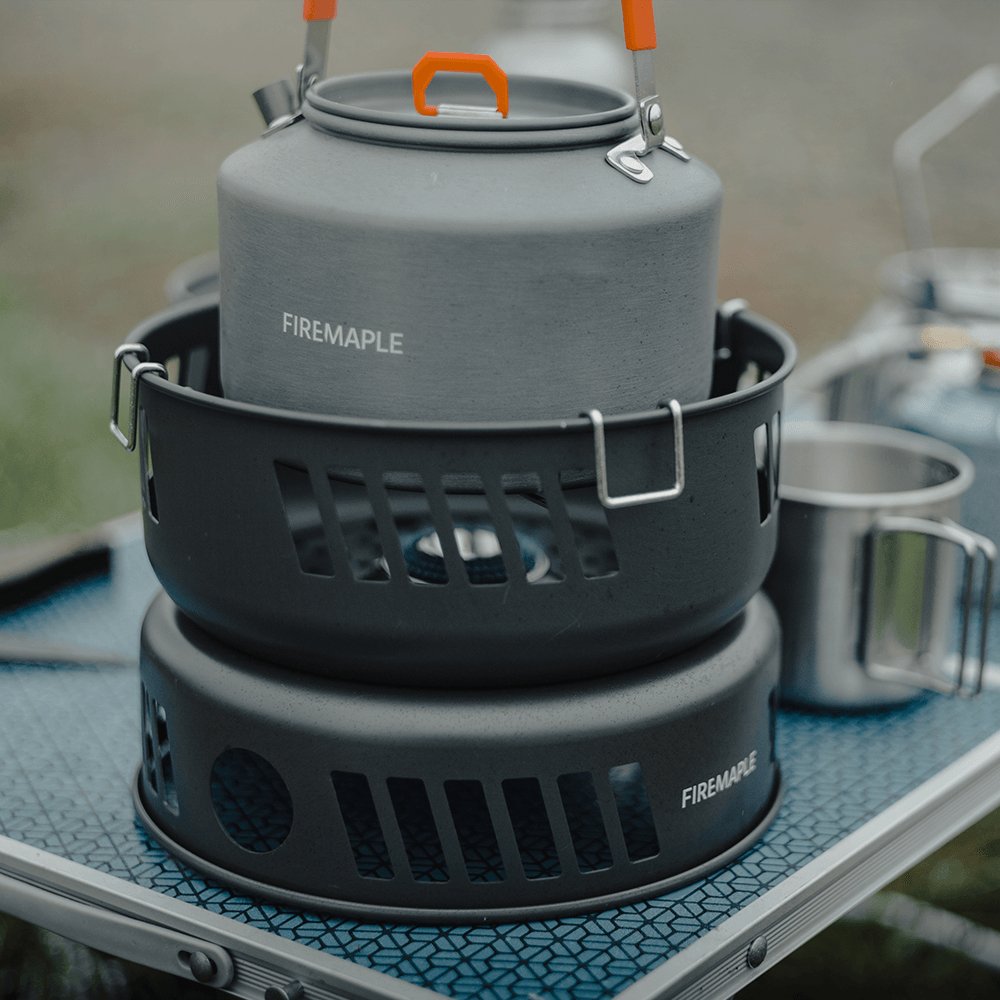 FireMaple kit popote camping avec réchaud gaz 3 kW