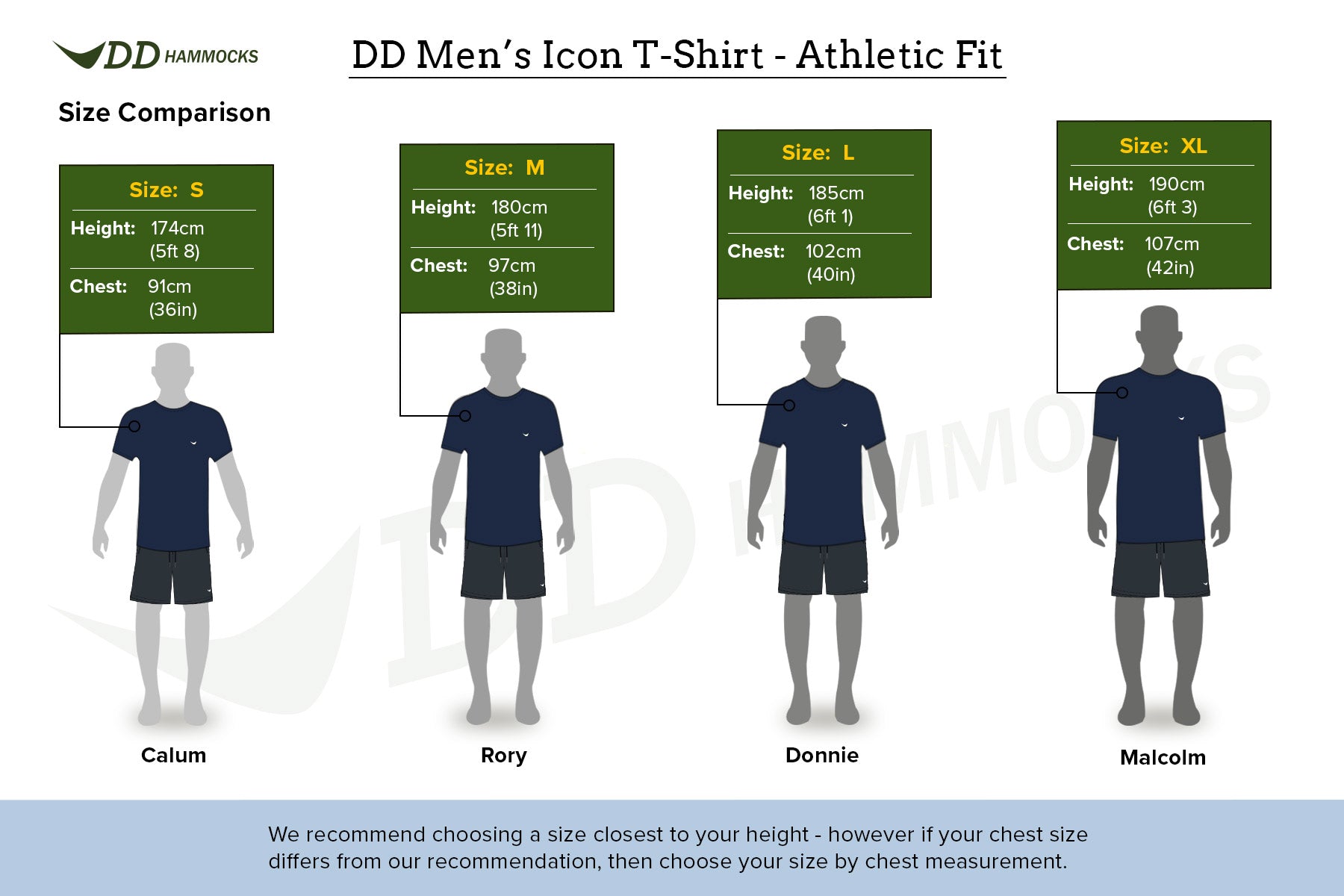 DD Icon T-Shirt Homme Coton Vert Olive Regular M