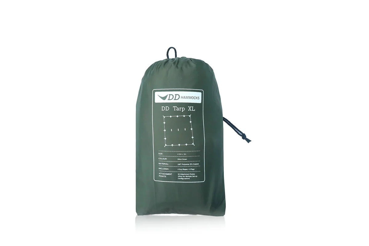 DD Hammocks Tarp XL bâche 4,5x3 m Vert olive