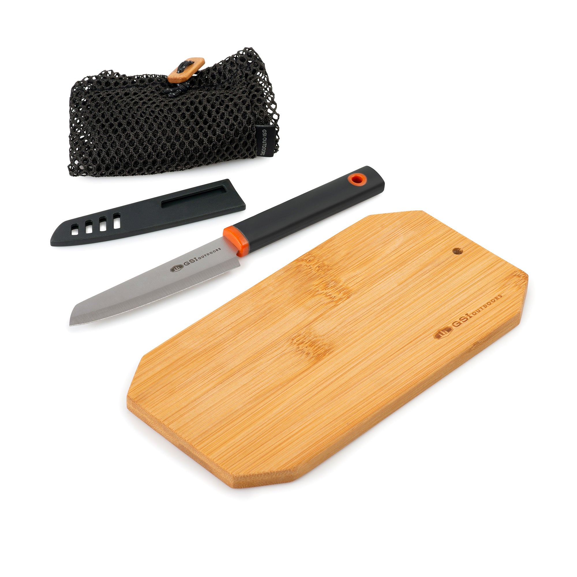 GSI Santoku set couteau + planche bambou bivouac