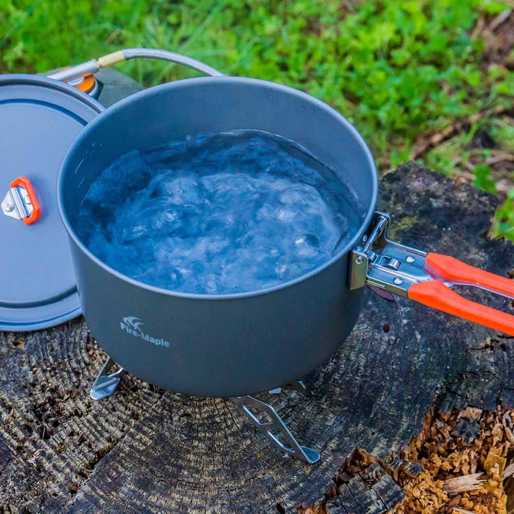 FireMaple Feast 1 popote camping solo orange