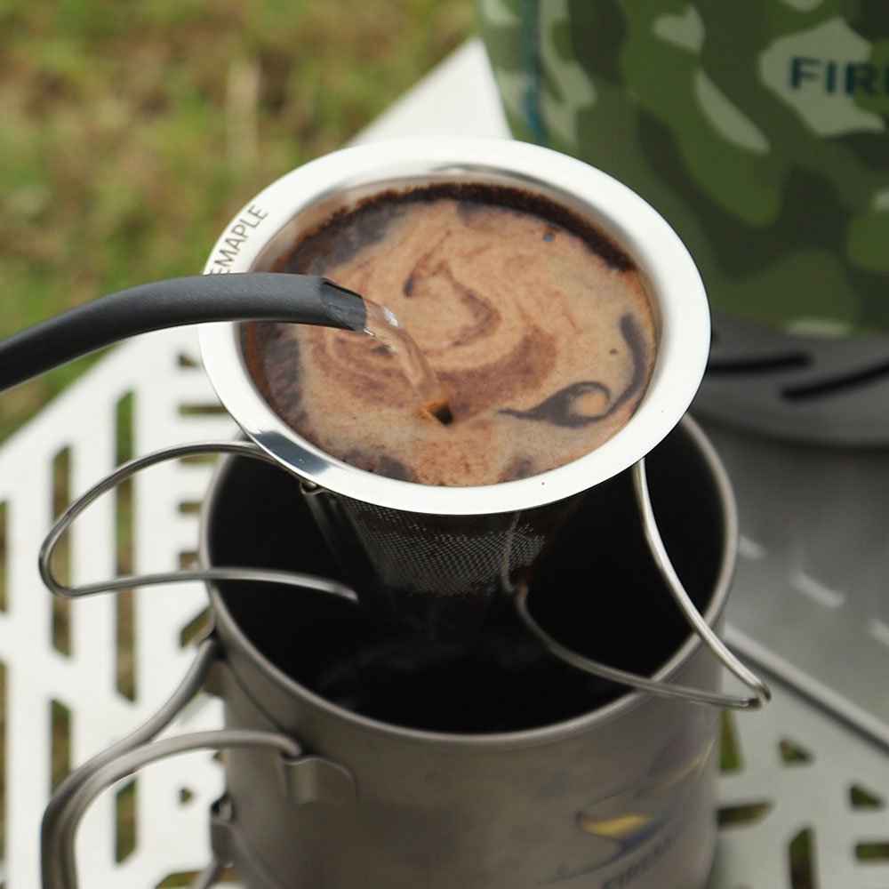 FireMaple Antarcti filtre café camping inox pliable