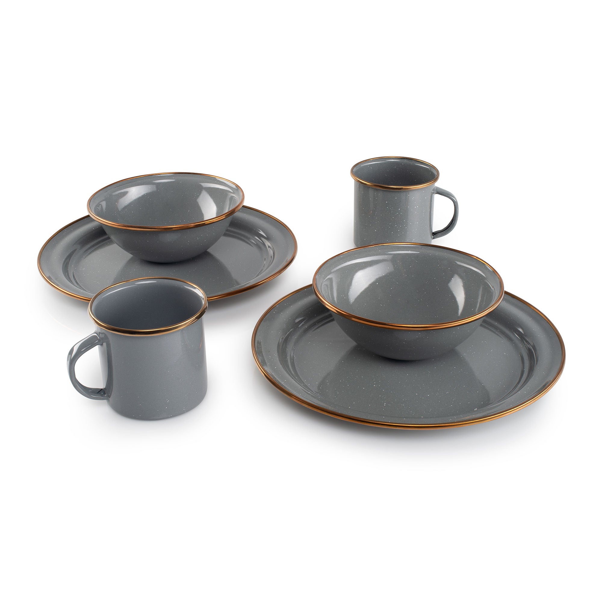 GSI Enamelware Mesa Service 2 Personnes Émail