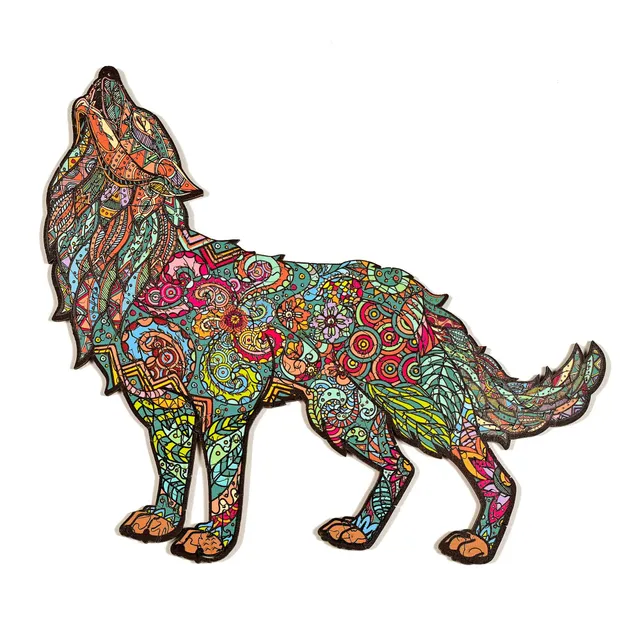 GSI Timber Wolf puzzle bois 188 pièces faune nature