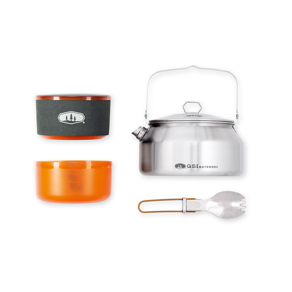 Gsi Glacier Ketalist bouilloire inox 1 L + fourchette-cuillère