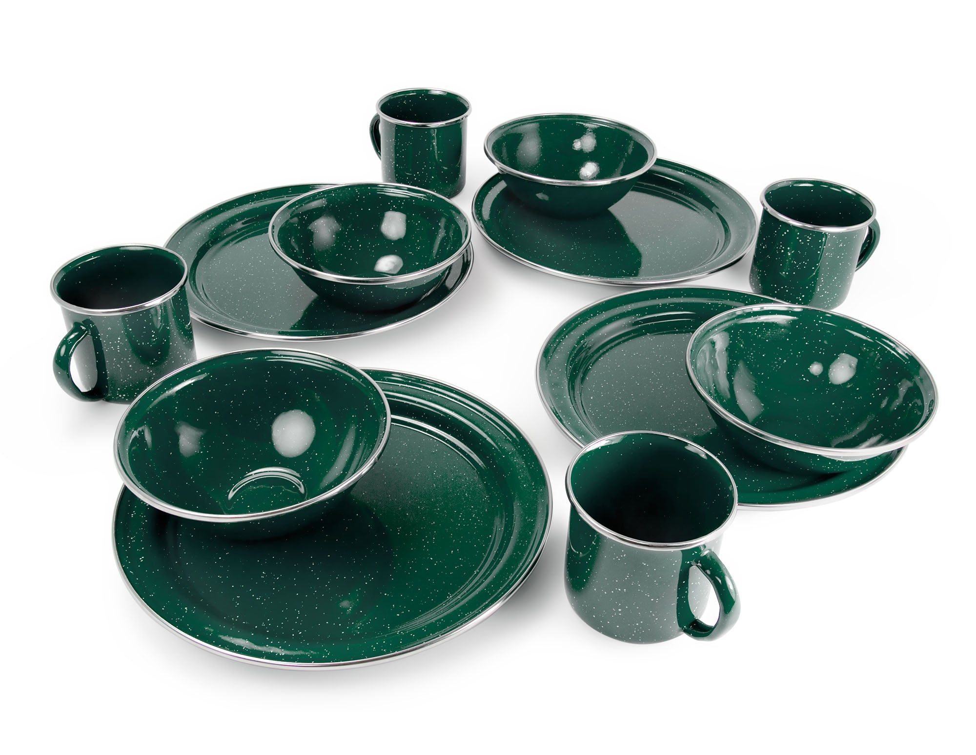 GSI Pioneer service table émaillé 12 pcs 4 pers