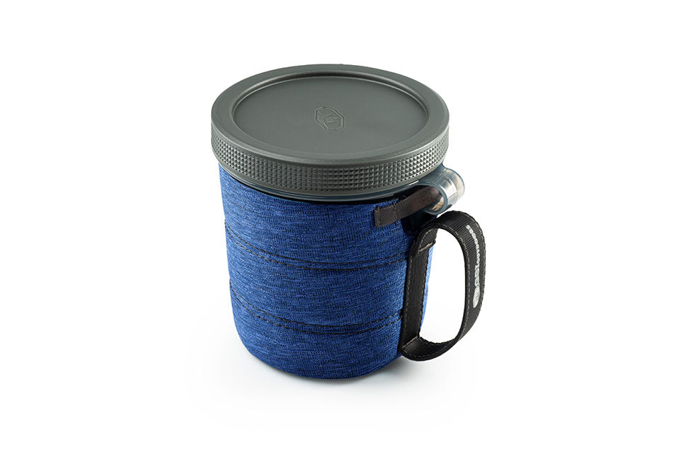 GSI FairShare mug camping avec couvercle bleu 710 ml