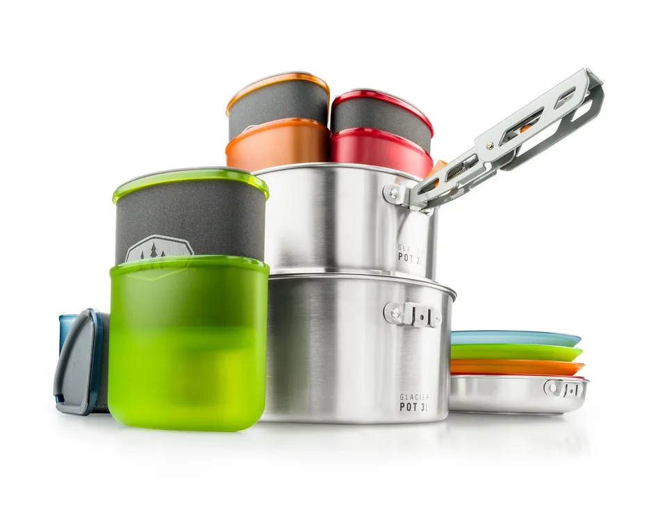 GSI Glacier Stainless Camper popote inox 4 personnes 3 L
