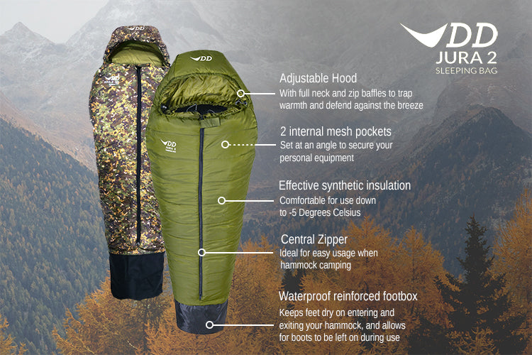 DD Jura 2 sac de couchage hamac -5°C taille Regular