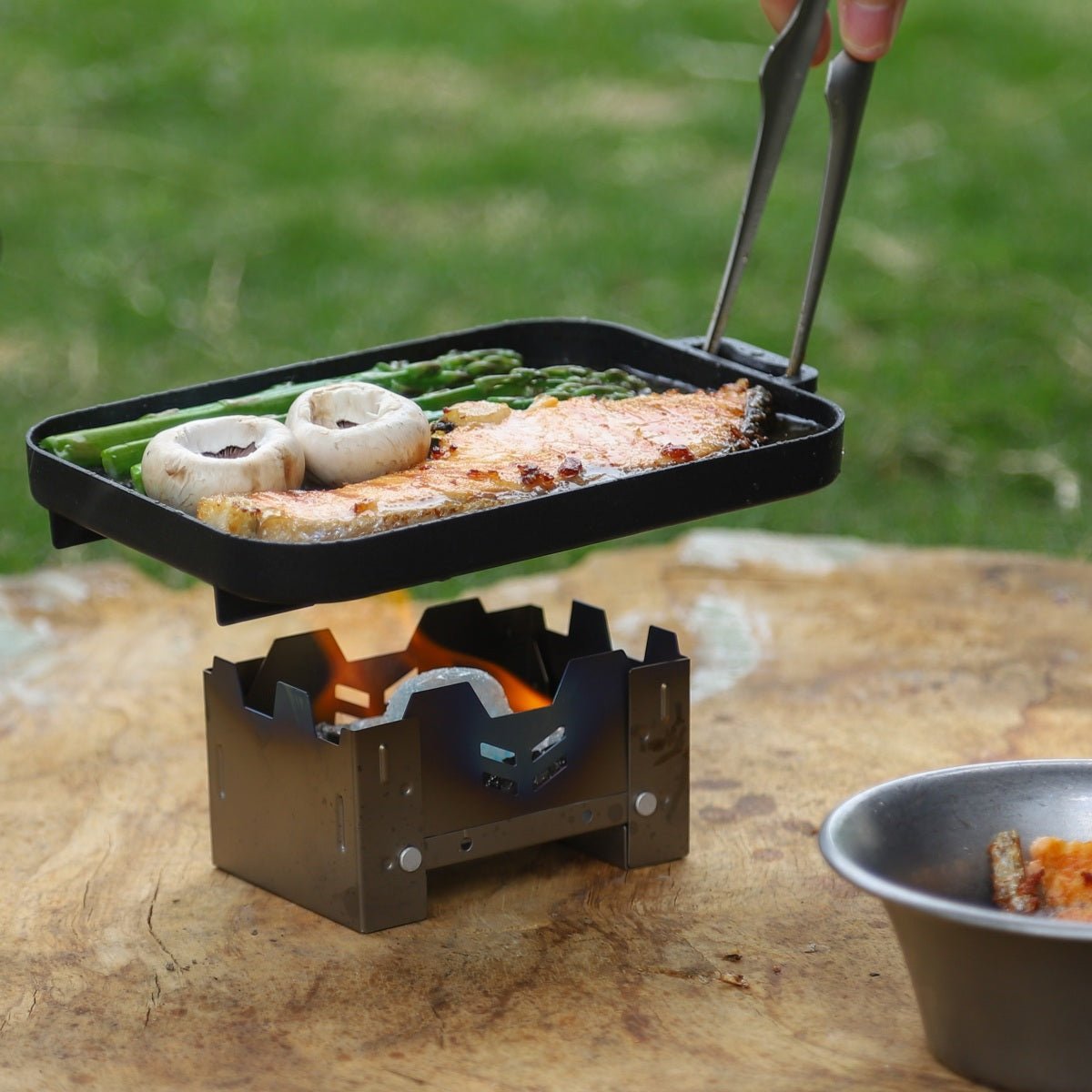 FireMaple Sunflower Plaque Grill Camping 19 cm Antiadhésive