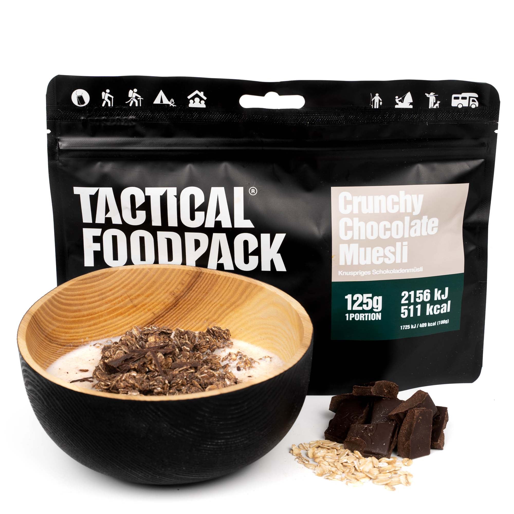 Tactical Foodpack Petit Déjeuner repas muesli fraises