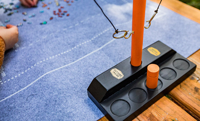 GSI Outdoor Games Travel Hook n' Ring jeu bois pliable