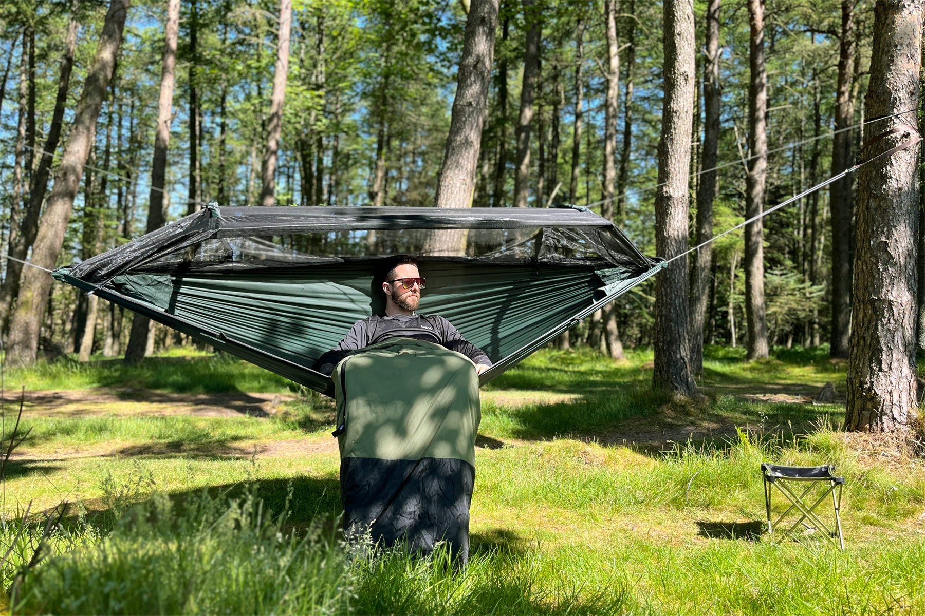 DD SuperLight Frontline hamac moustiquaire vert olive