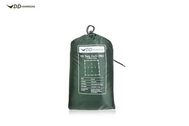 DD Tarp 3x3 PRO bâche camping hamac olive