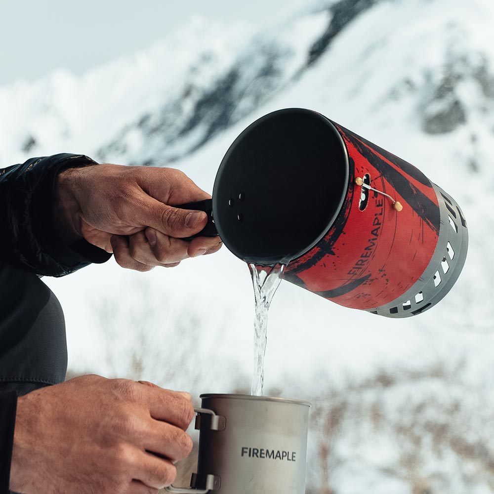 FireMaple Polaris Réchaud Camping 1 L Rouge Régulé