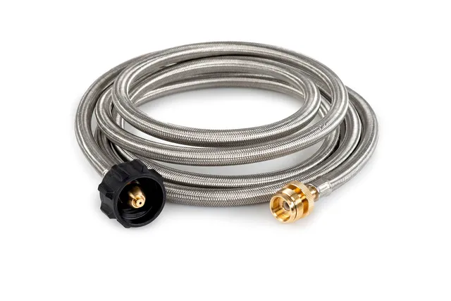 GSI tuyau propane 3 m adaptateur réchaud inox