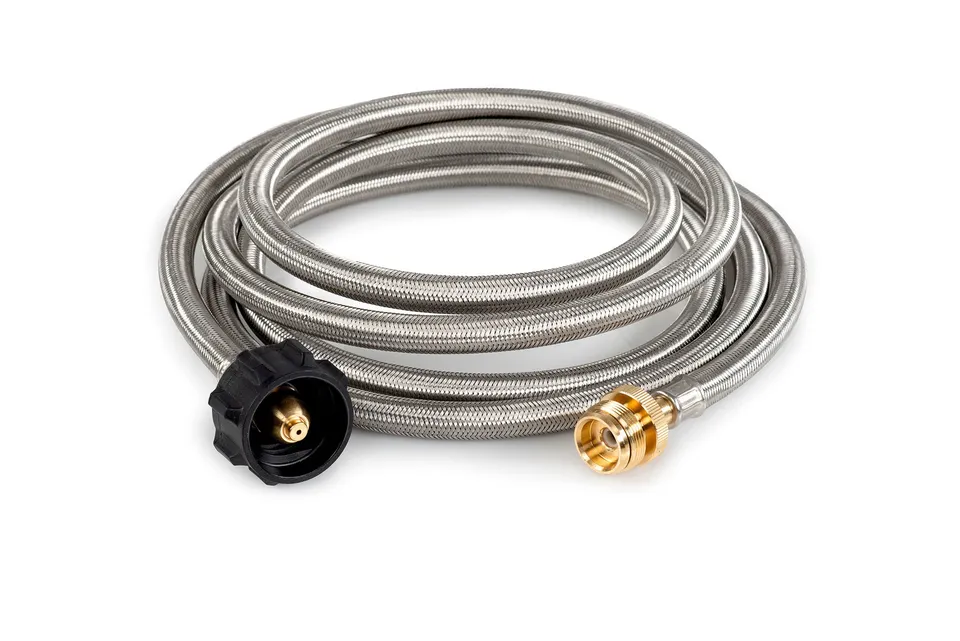 GSI tuyau propane 3 m adaptateur réchaud inox