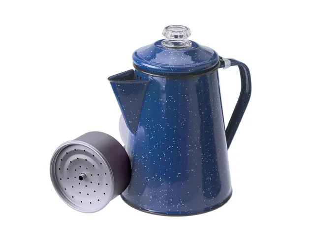 GSI Camp Coffee percolateur 8 tasses émail crème