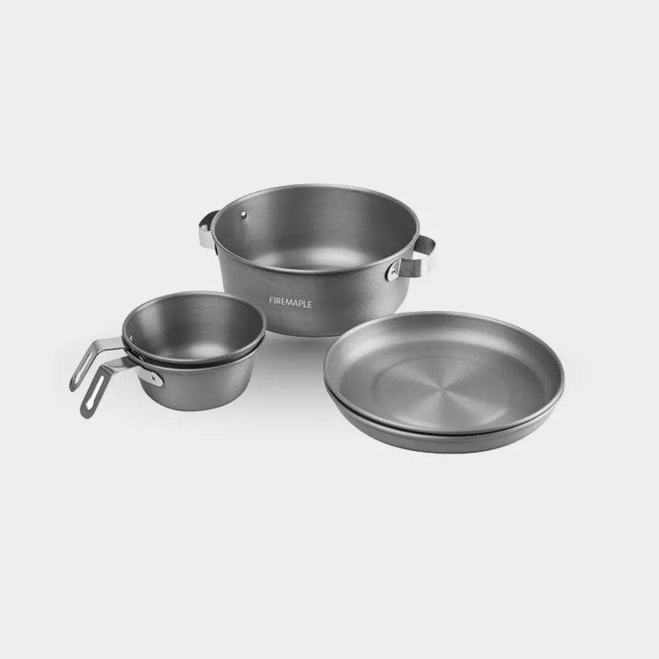 FireMaple Gourmet kit popote alu 5 pièces 2 personnes