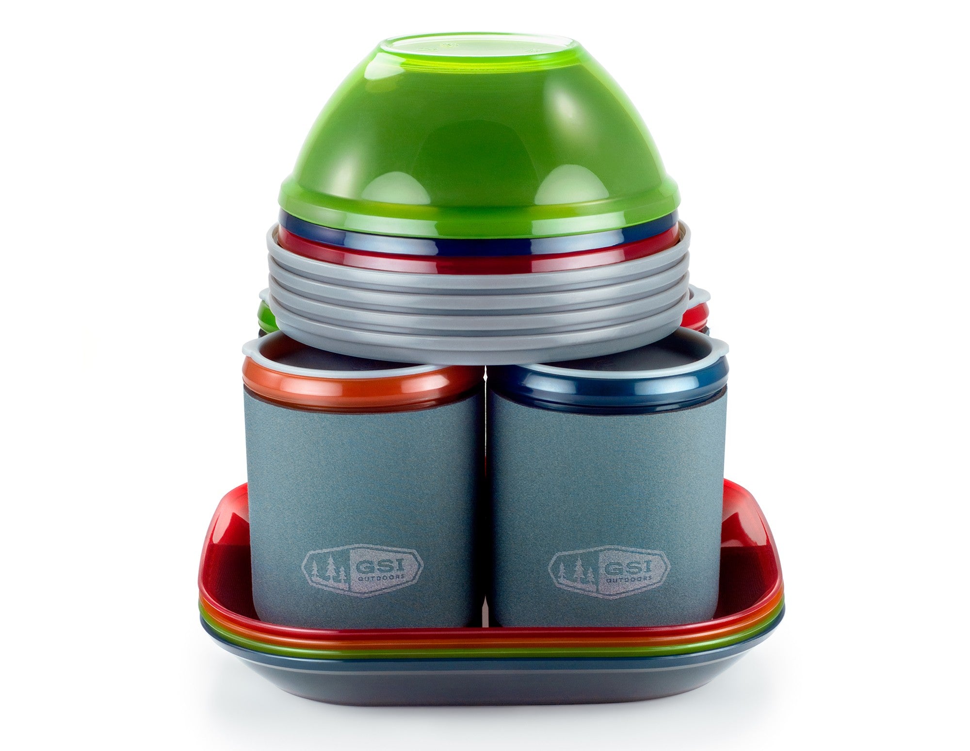 GSI Infinity set vaisselle camping 4 personnes multicolore