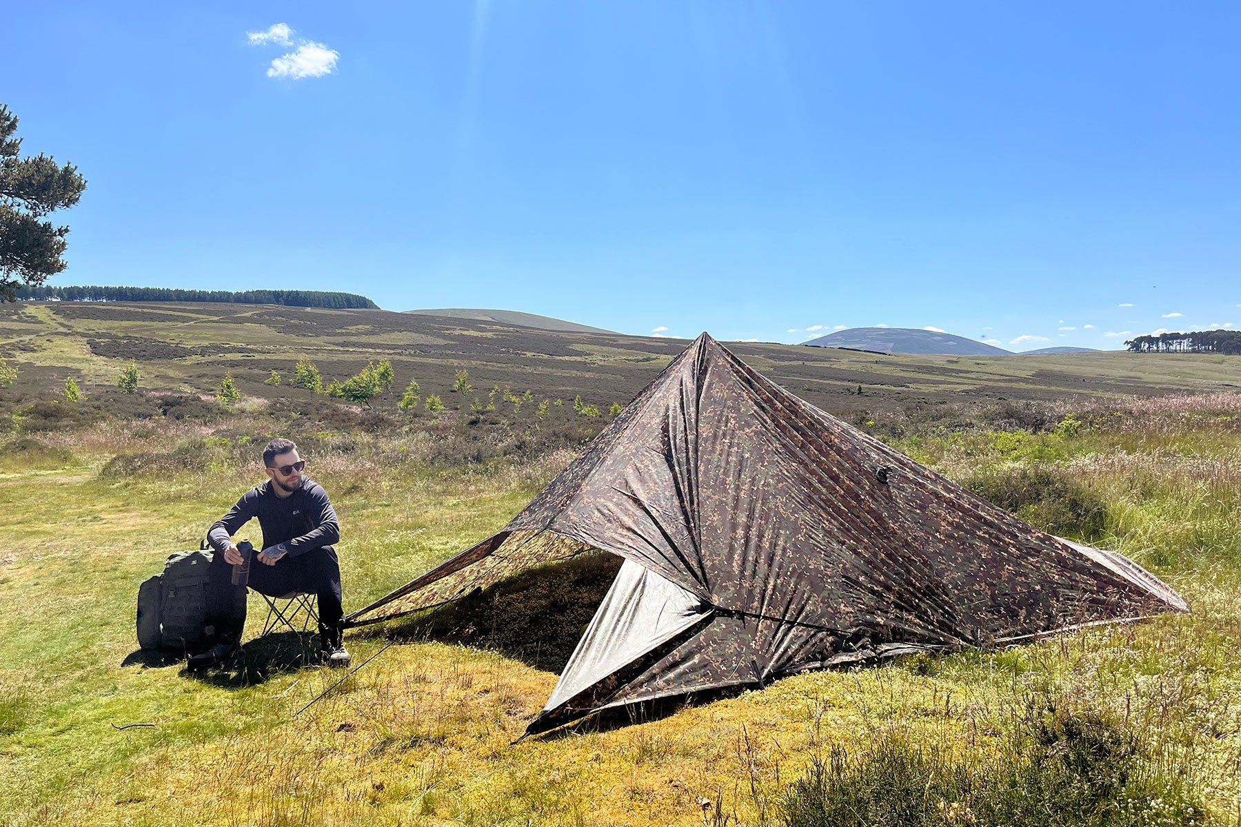 DD Tarp 4x4 bâche camping groupe multicam MC