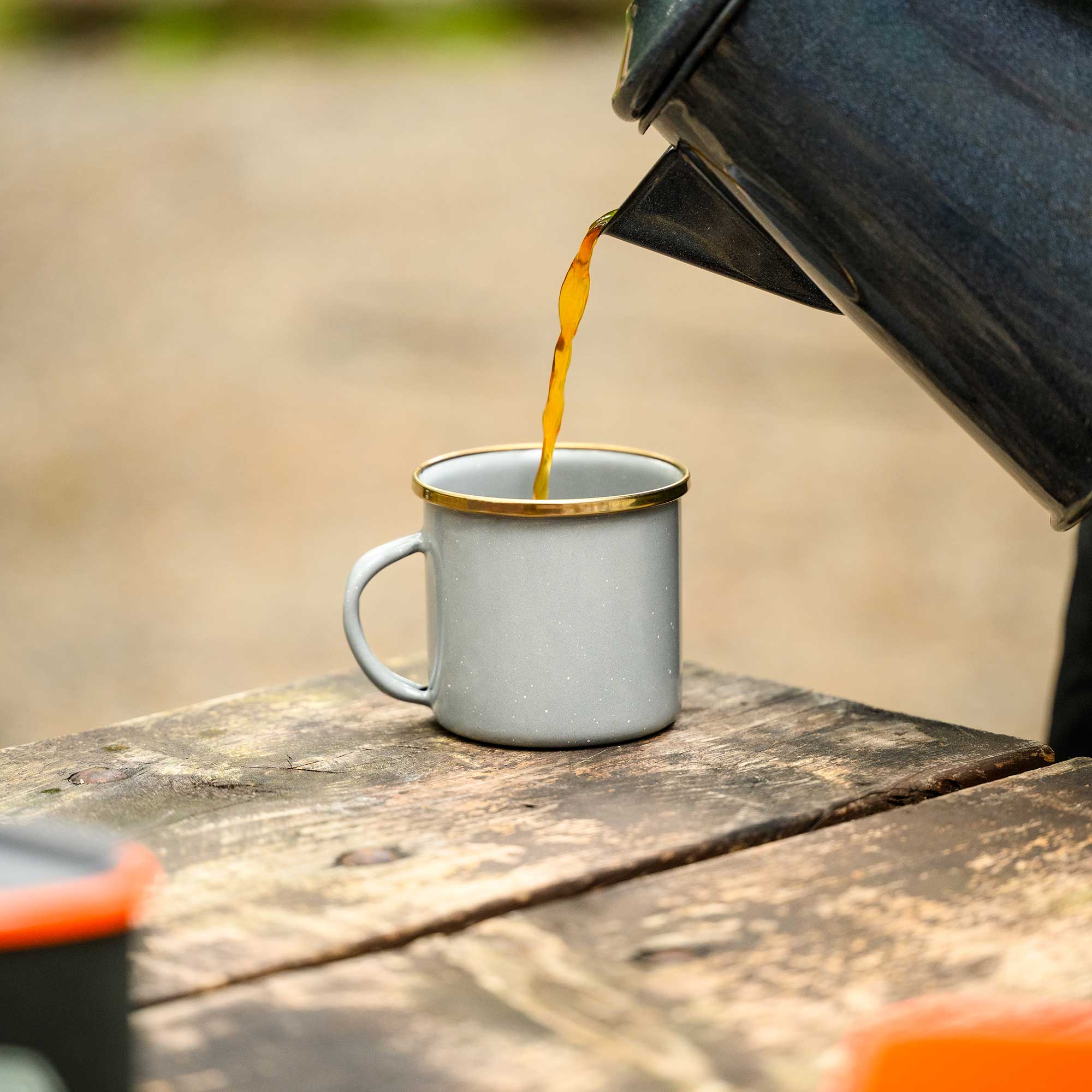 GSI Enamelware Mesa tasse email grise 12 oz