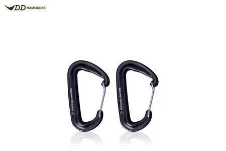 DD Hammock mousquetons x2 7 kN 22 g noir vert