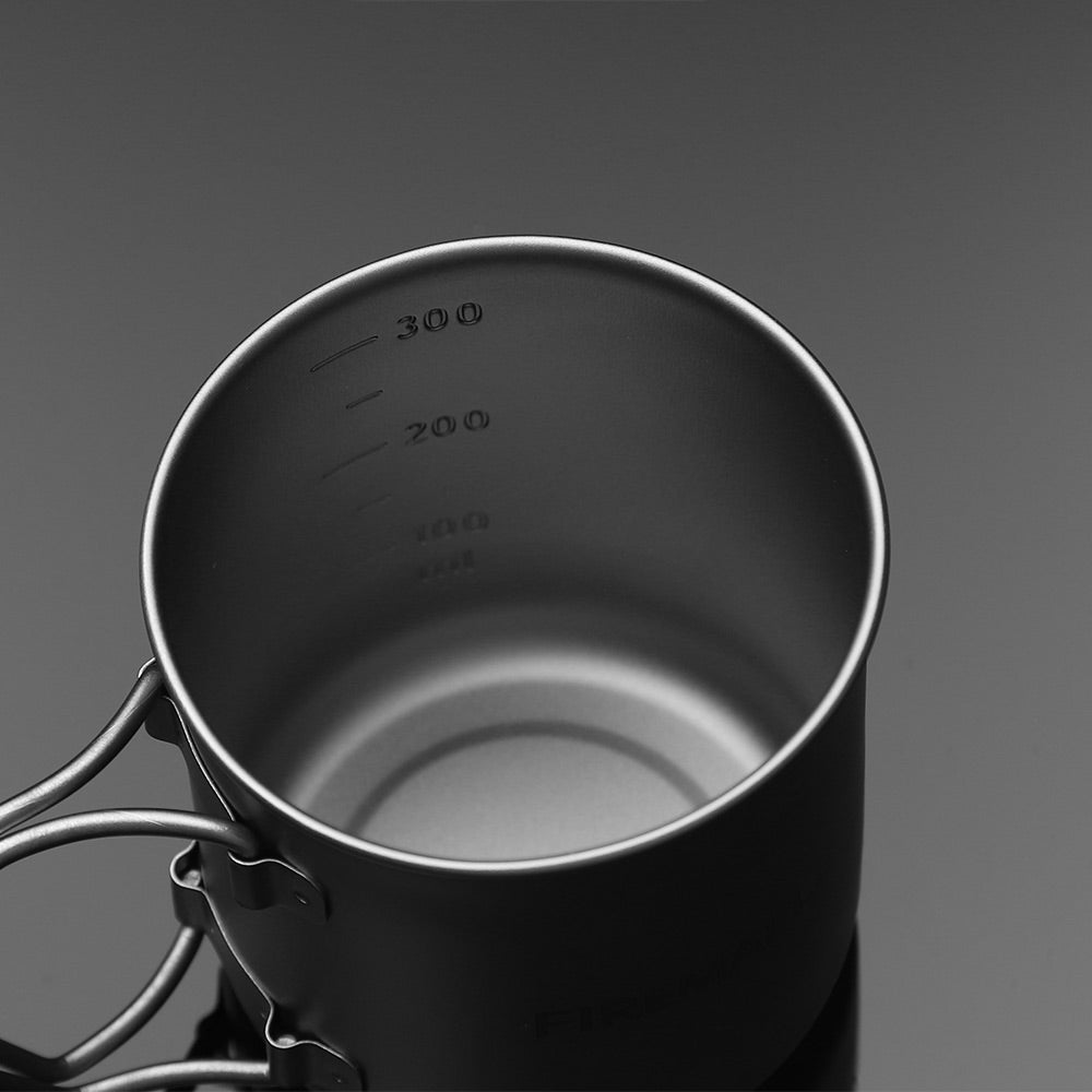 FireMaple Alti tasse titane 300 ml poignées pliantes