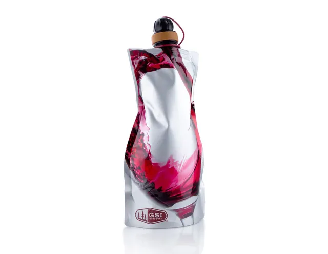 GSI Camping Tableware Soft Sided Wine Carafe 750 ml souple
