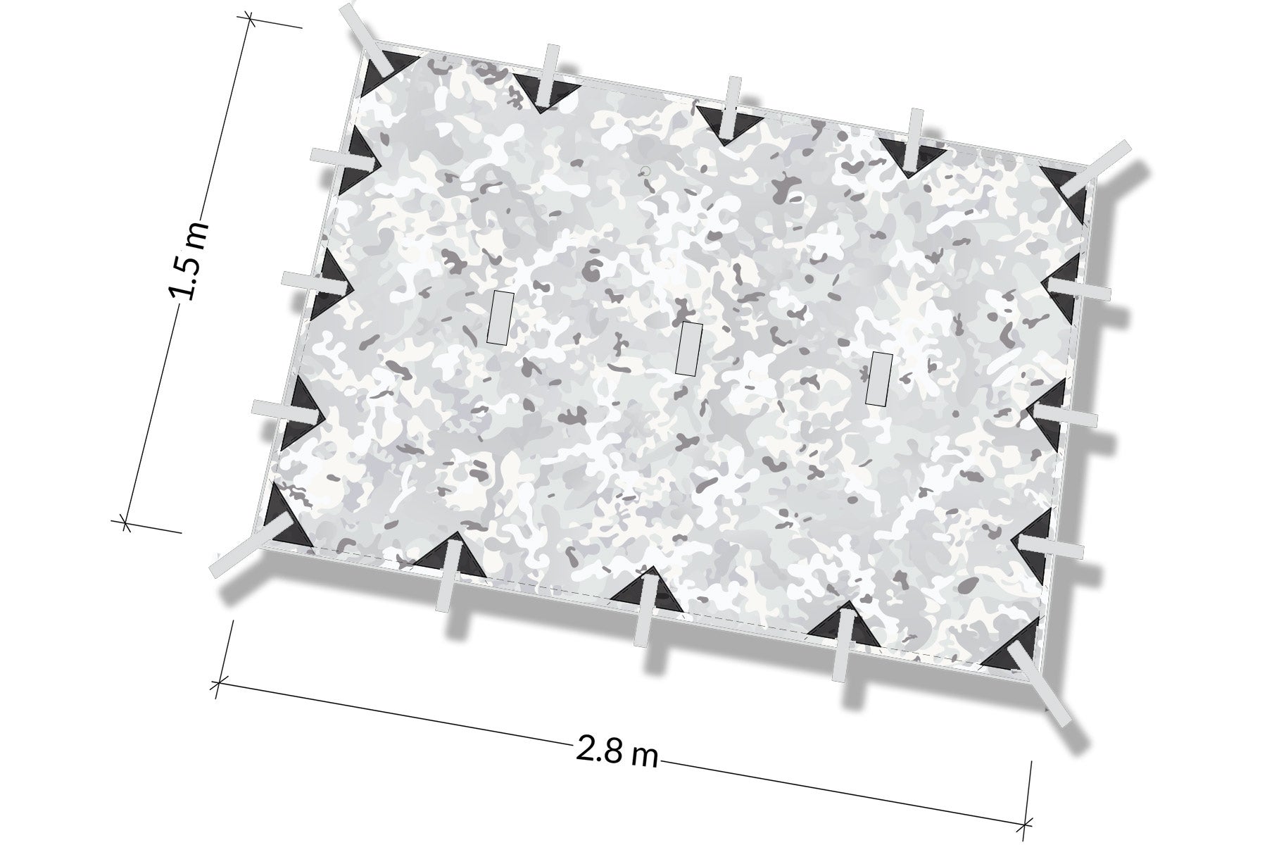 DD Tarp S Winter MC tarp solo 3000 mm neige