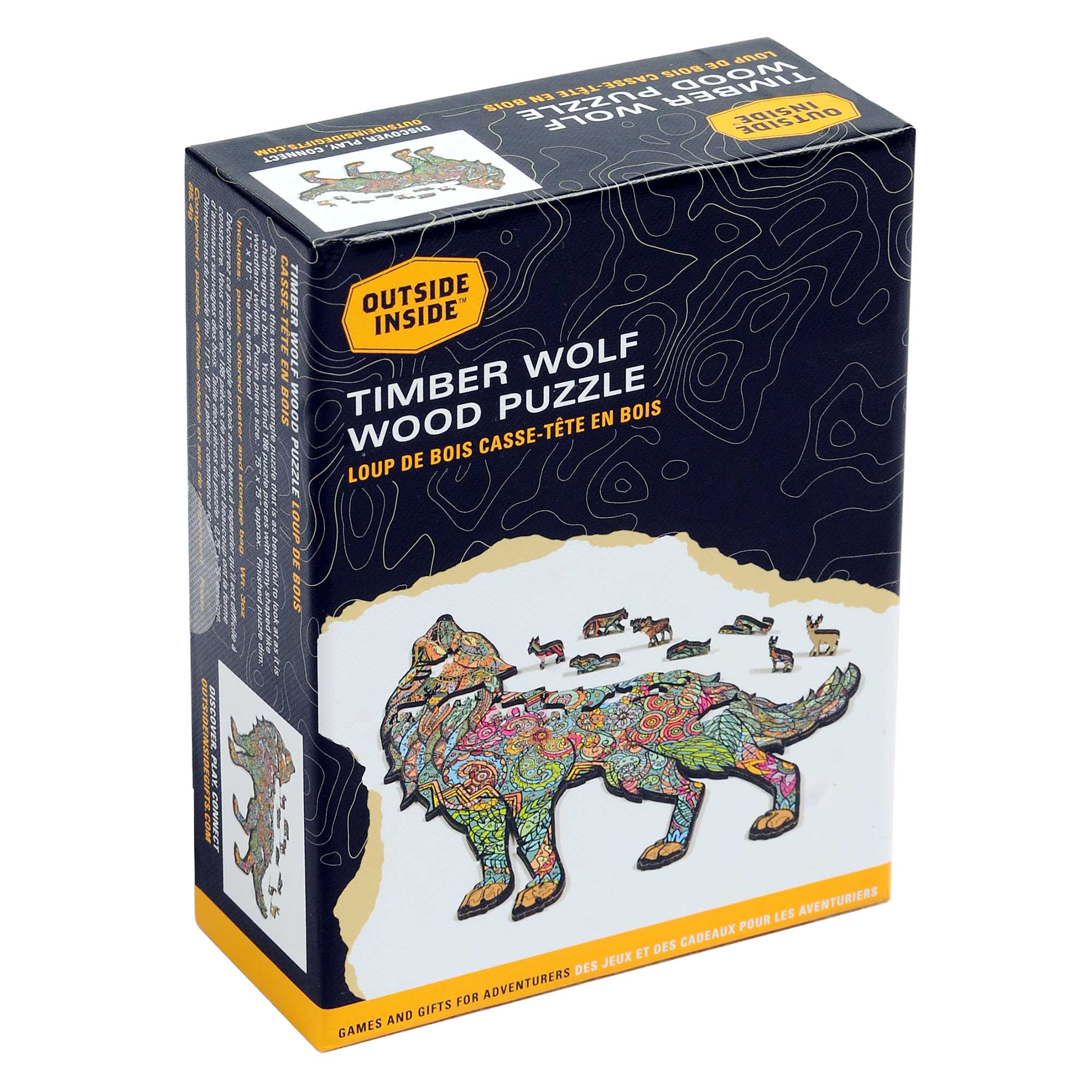 GSI Timber Wolf puzzle bois 188 pièces faune nature