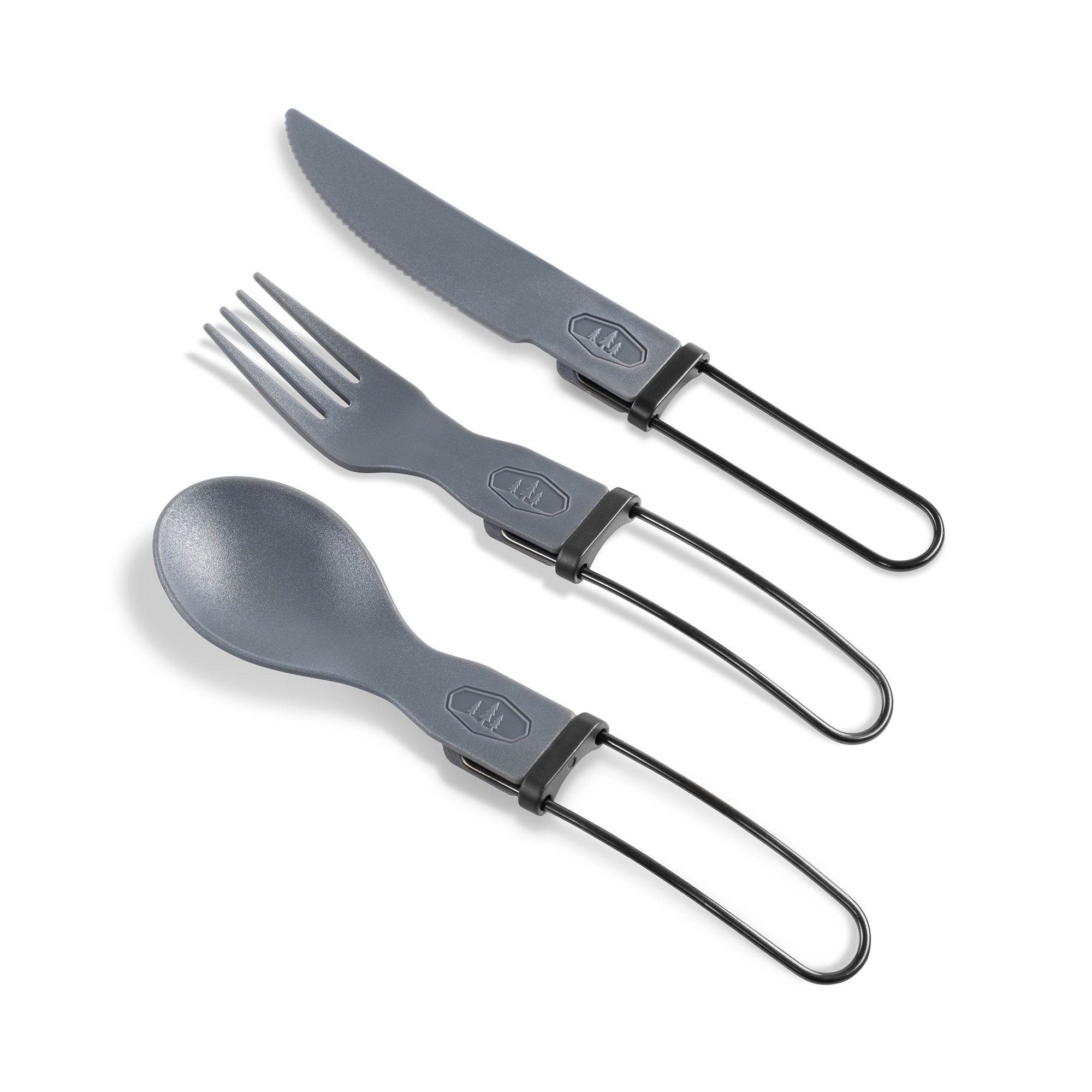 GSI Tekk Trio set couverts pliants gris 3 pièces