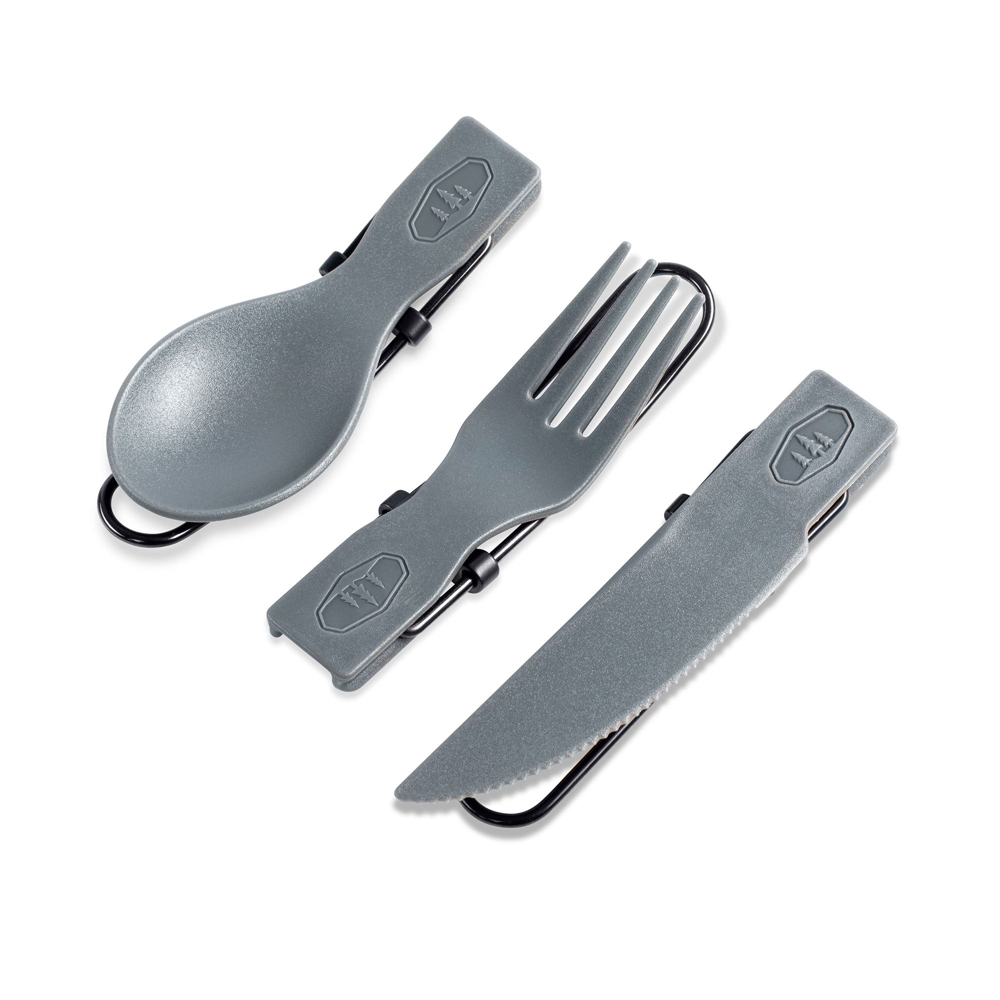 GSI Tekk Trio set couverts pliants gris 3 pièces
