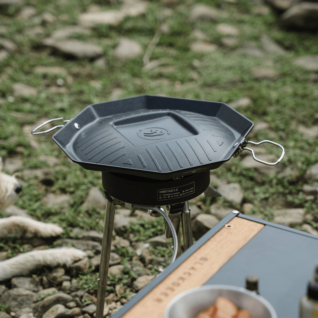 FireMaple SizzlePro poêle grill camping double zone aluminium