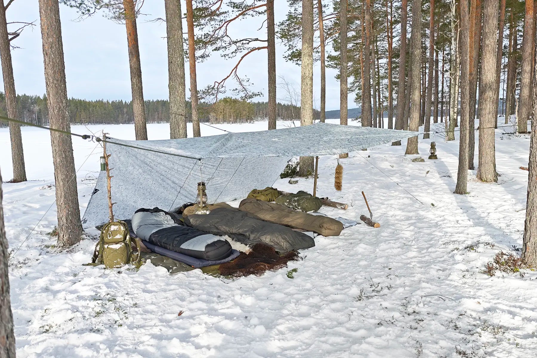 DD Tarp 4x4 Winter MC bâche hiver camouflage neige
