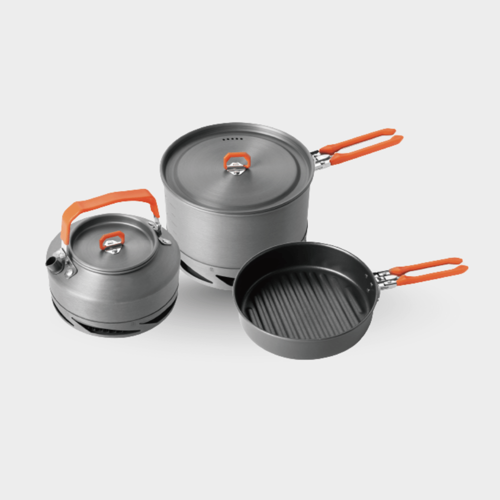 FireMaple Feast set popote camping 3 pièces échangeur chaleur
