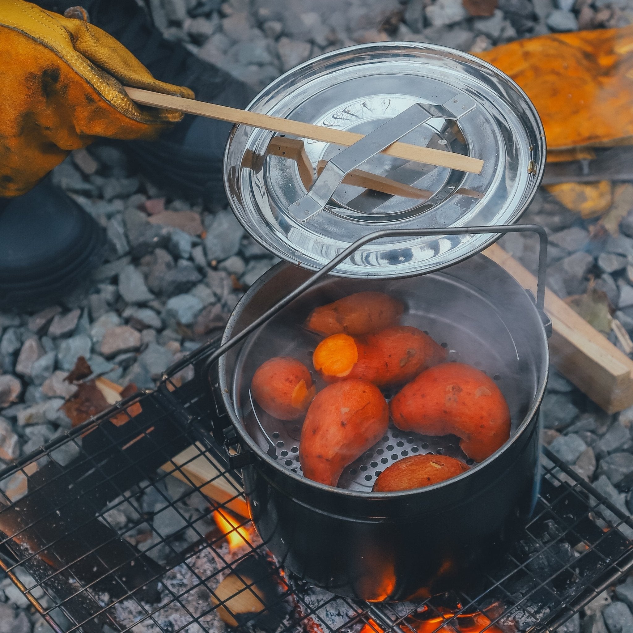 FireMaple Antarcti 1,8 L popote inox suspension feu
