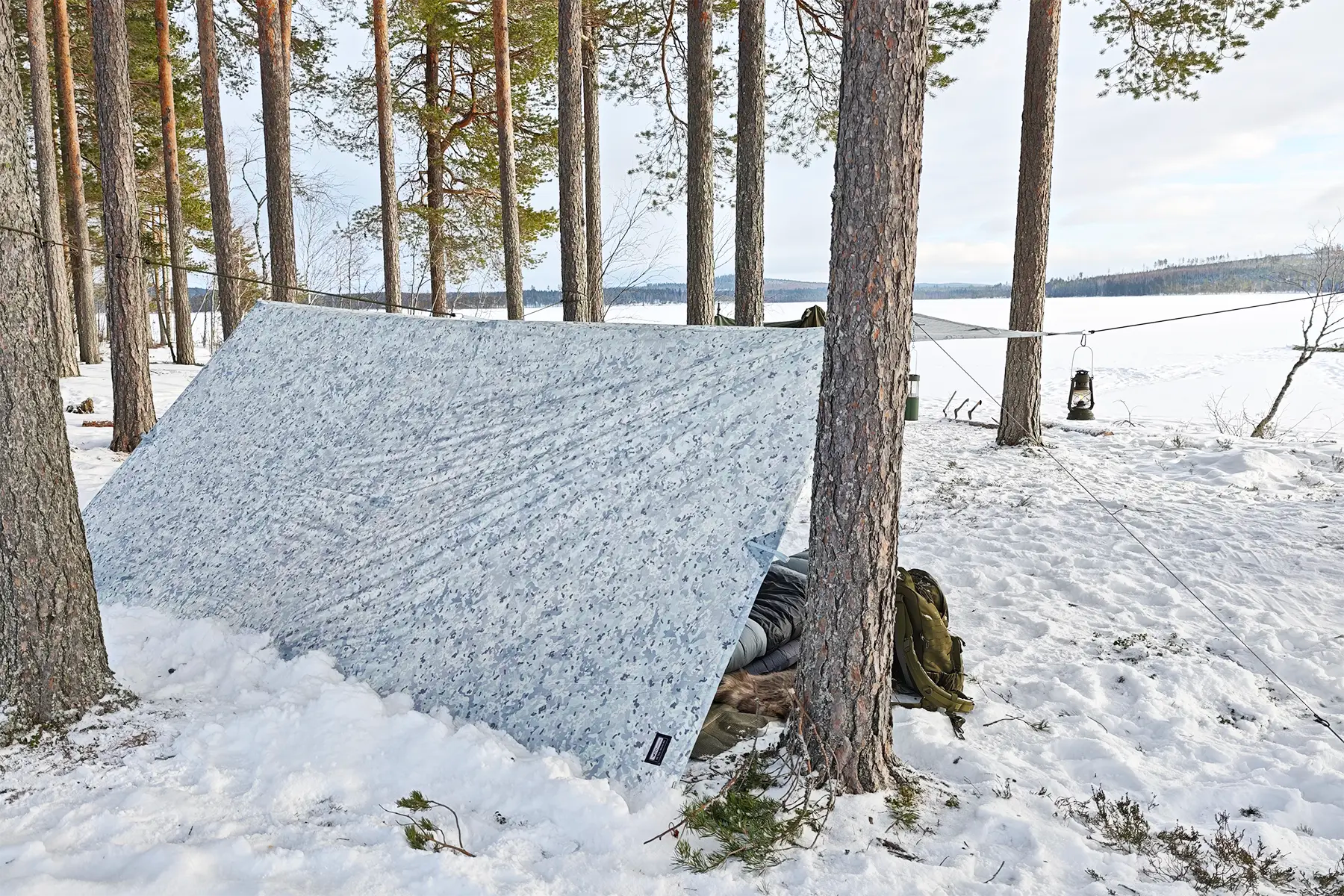 DD Tarp 4x4 Winter MC bâche hiver camouflage neige