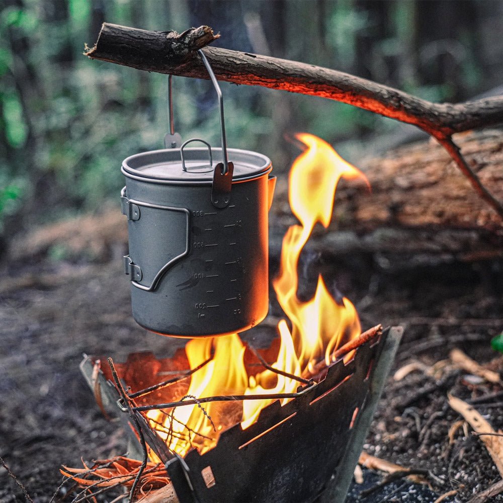 FireMaple Alti popote titane 900 ml avec couvercle