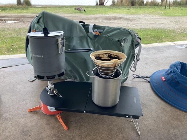 FireMaple Petrel table camping cartouche lot 1 aluminium