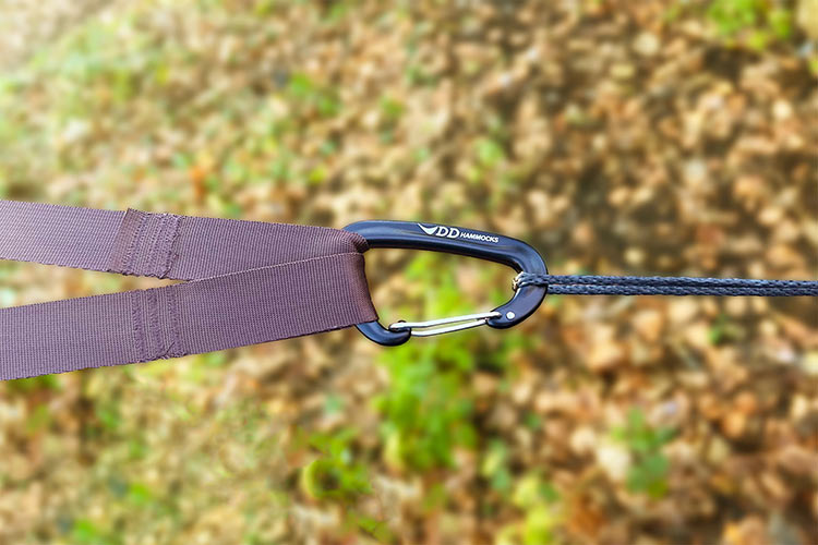 DD Hammock mousquetons x2 7 kN 22 g noir vert