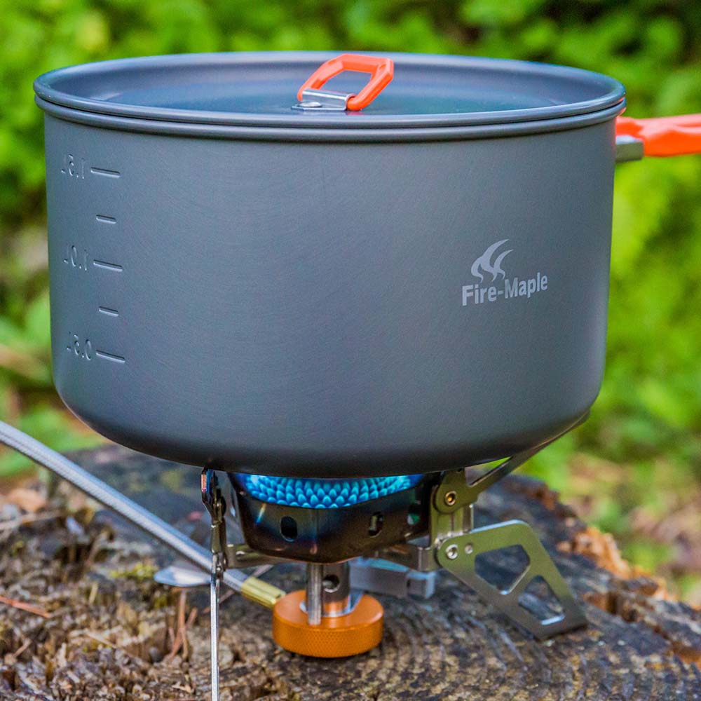 FireMaple Feast 1 popote camping solo orange